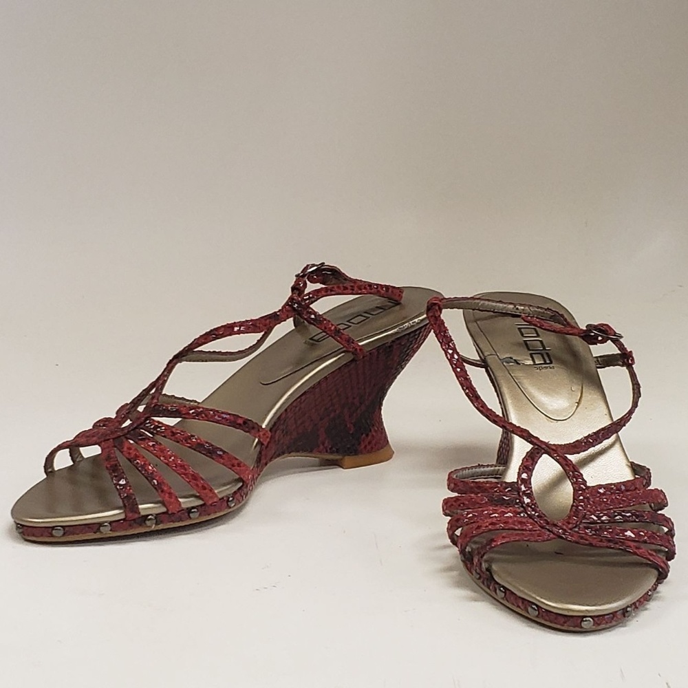 Moda Spana Open Toe Wedge Sandals